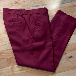 J crew factory burgundy pants in perfect condition